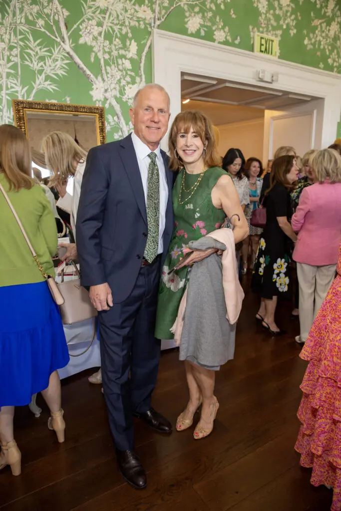Tom Forney, Vicki West at the Salvation Army Women's Auxiliary Reflections of Style luncheon  (Photo by Jenny Antill)
