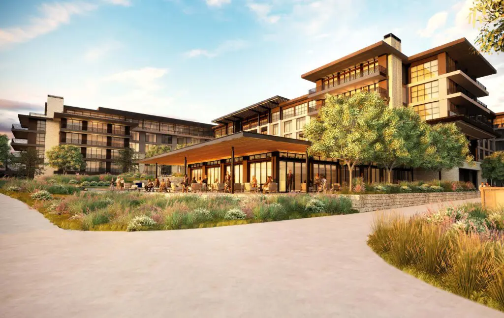 A rendering of the promenade at the Omni PGA Frisco Resort. (courtesy)