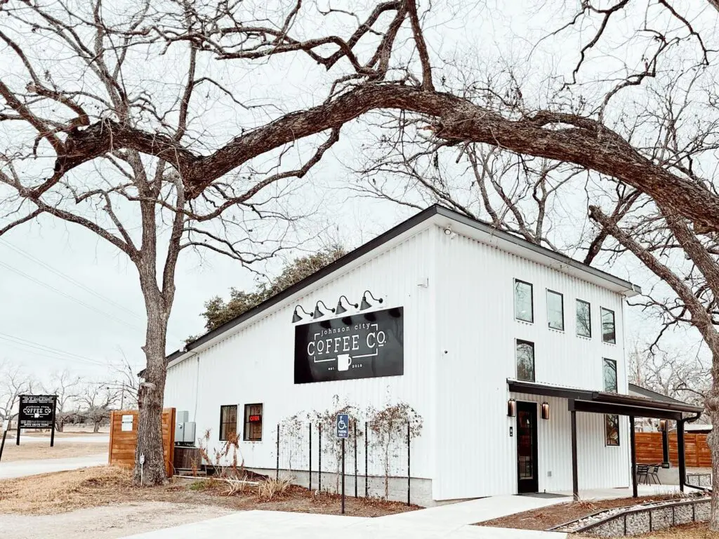 Johnson City Coffee Co. transforms into a farmers market on the weekends. 