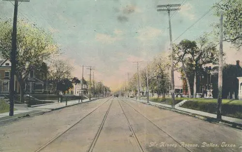 An old McKinney Avenue postcard.