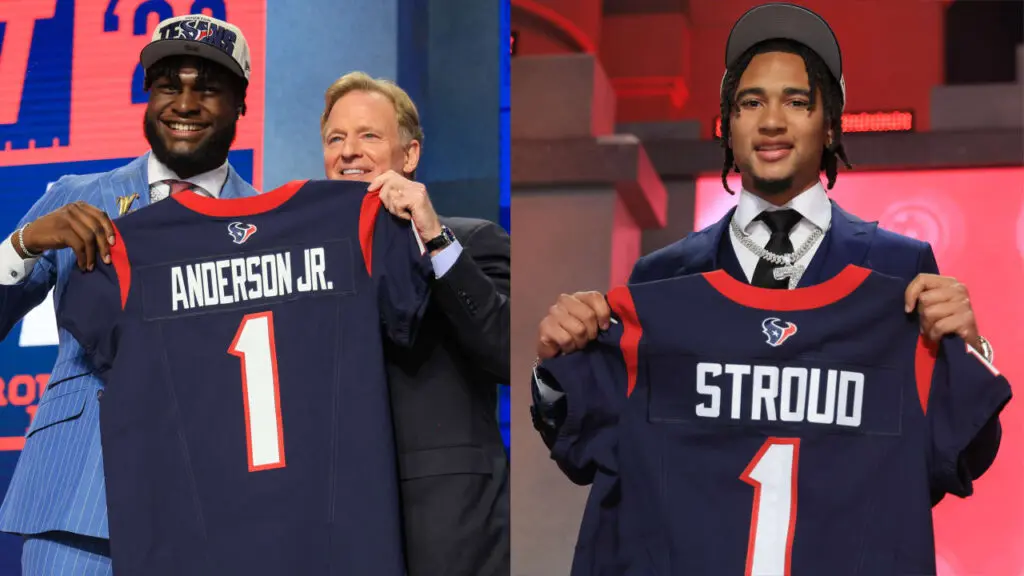The Houston Texans shook up the entire NFL Draft, getting both quarterback C.J. Stroud and outside linebacker Will Anderson Jr. with the No. 2 and No. 3 overall picks.