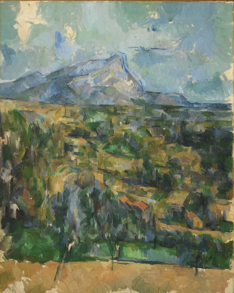Paul Cezanne, Mont Sainte-Victoire, c. 1904-06, oil on canvas, the Henry and Rose Pearlman Foundation, on loan to the Princeton University Art Museum. Photograph: Bruce M. White
