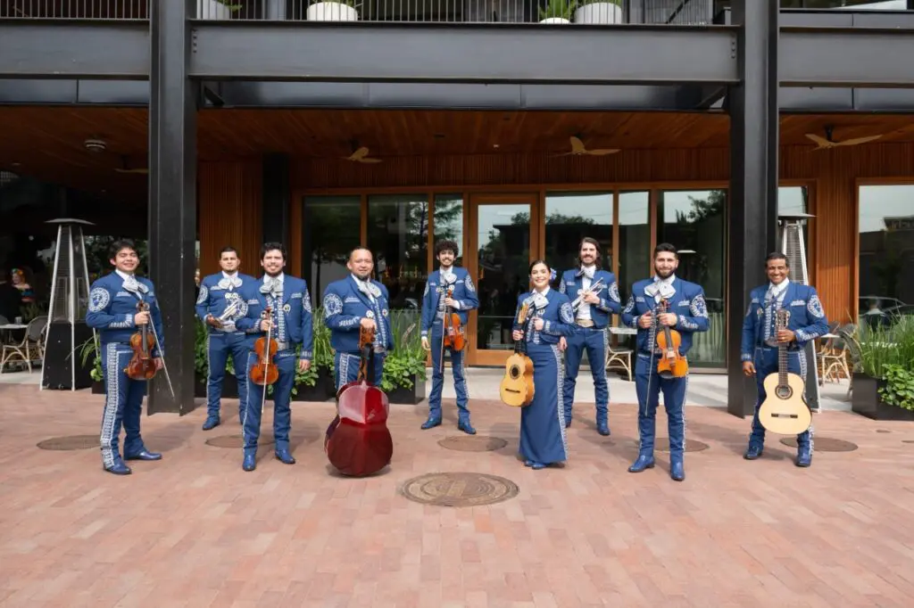 Mariachis greeted guests at the Cinco de Mayo grand opening party.