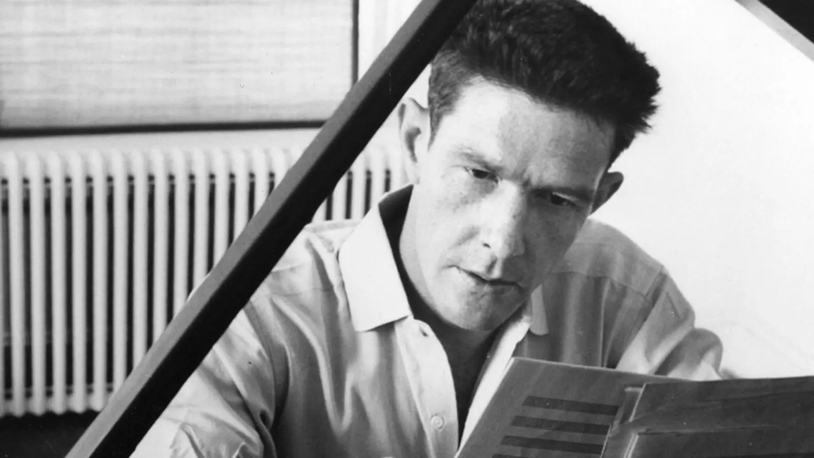 A still from director Allan Miller's documentary on John Cage, "I Have Nothing to Say and I Am Saying It" (1990). (Courtesy Allan Miller and Kanopy)