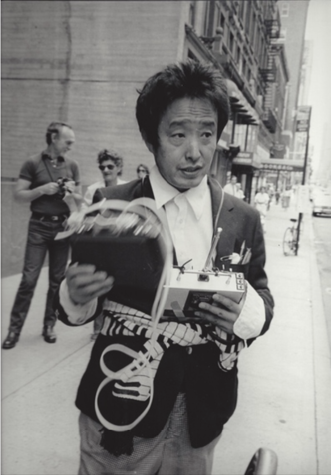 Late Houston photographer Suzanne Paul documented Nam June Paik on the streets of New York in 1983. ((Courtesy Estate of Suzanne Paul and Deborah  Colton Gallery, Houston)