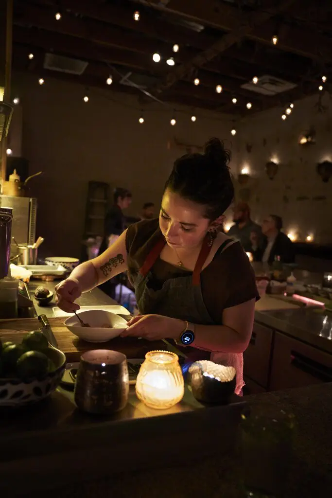 Preparing the light bites for Quiote shows this hidden speakeasy's power. (Photo by Pär Bengtsson)