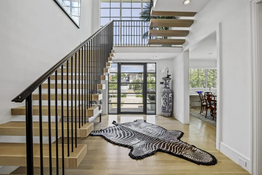 The abundance of natural light fills the home.
