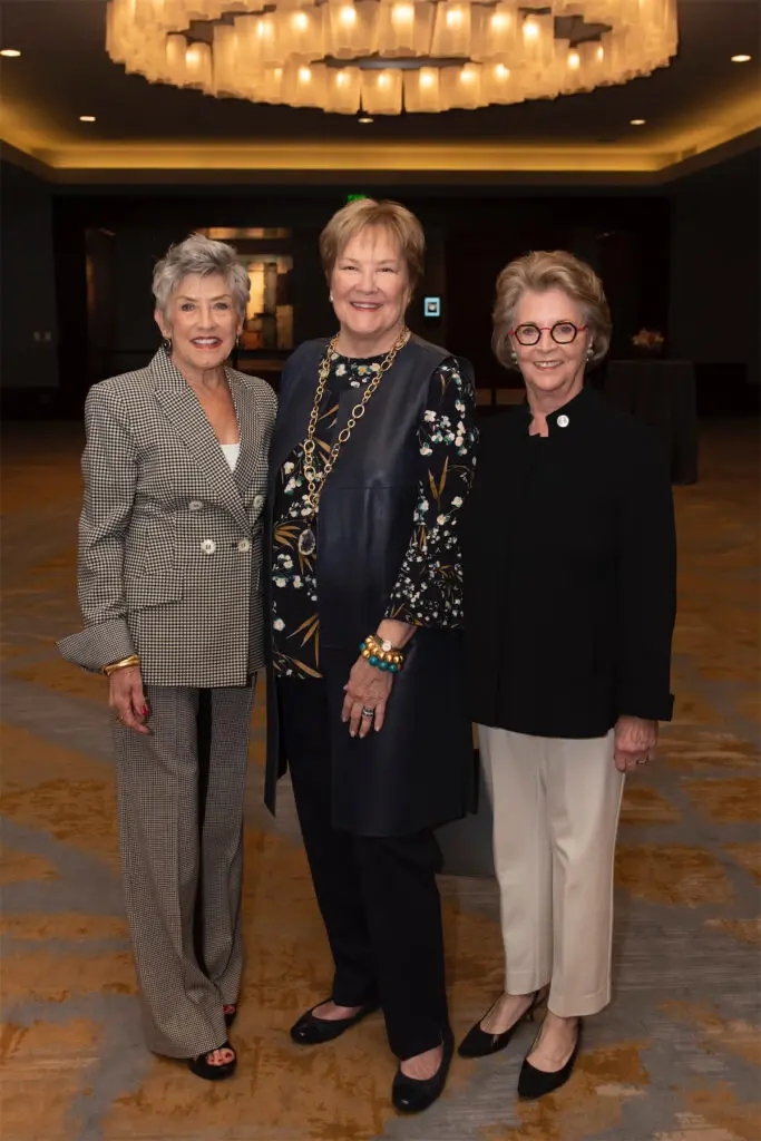 Former Sustainers of the Year Diane Scovell, Margo Goodwin, and Linda McFarland (Photo by Tamytha Cameron)