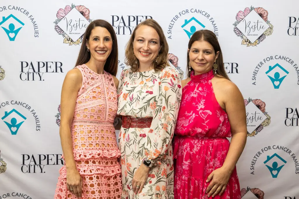  Madelon McGrenera, Beth Borck, Tiffany Criswell at A Shelter for Cancer Families (ASCF) Bestie Brunch (Photo by Meliezza Walker Photography)