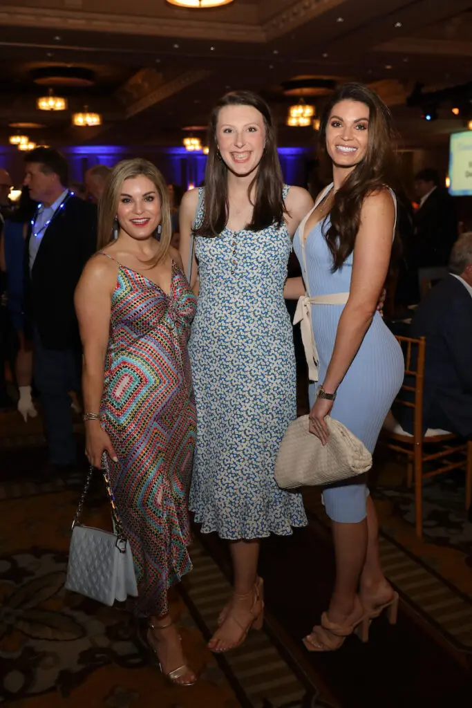Anya Marmuscak, Clara Van Landingham, Sarah Savage at the Child Advocates benefit (Photo by Priscilla Dickson)