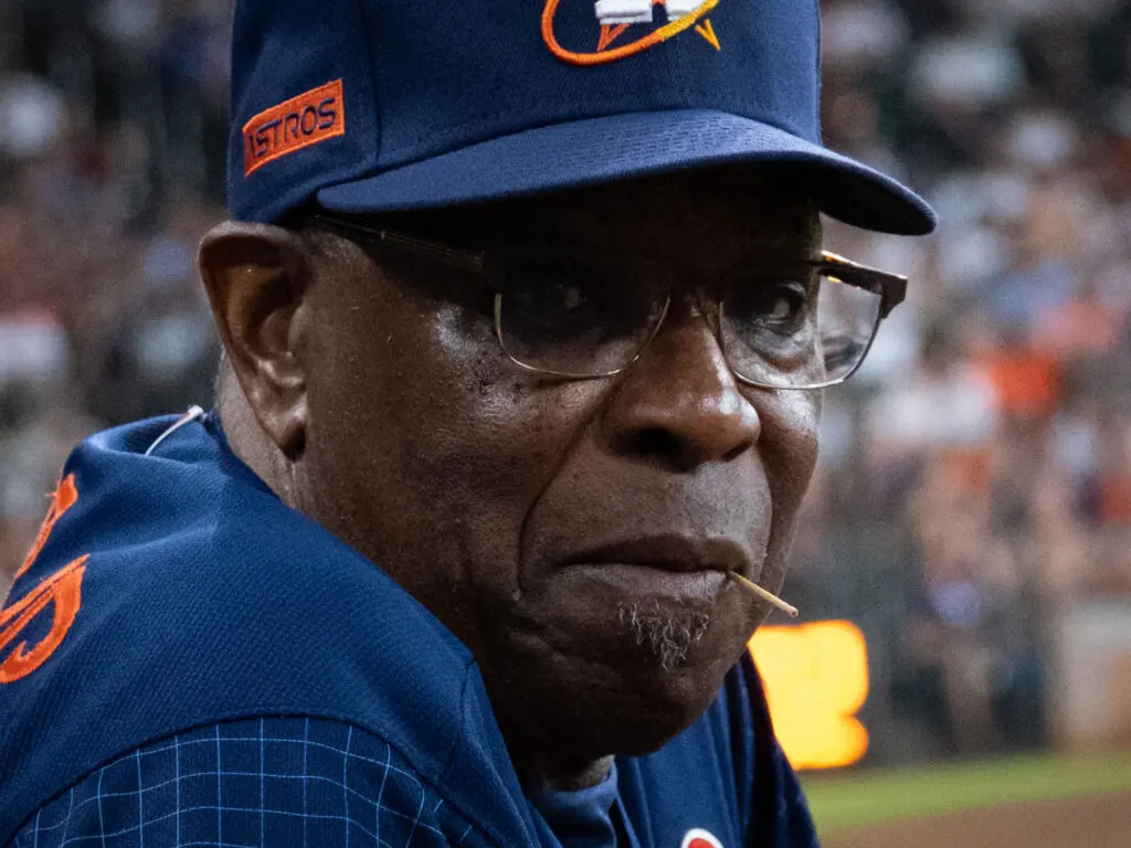Houston Astros manager Dusty Baker is a steady hand who builds confidence in his players. (Photo by F. Carter Smith)