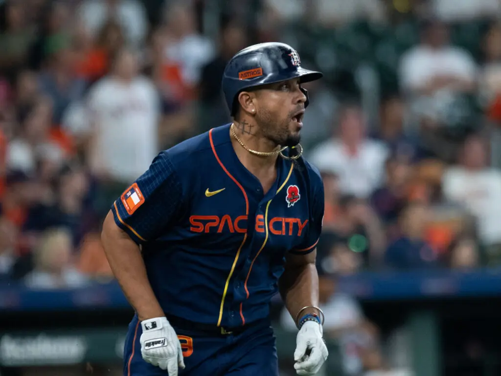 The home runs and big moments have come anything but easy for Jose Abreu with the Houston Astros. (Photo by F. Carter Smith)