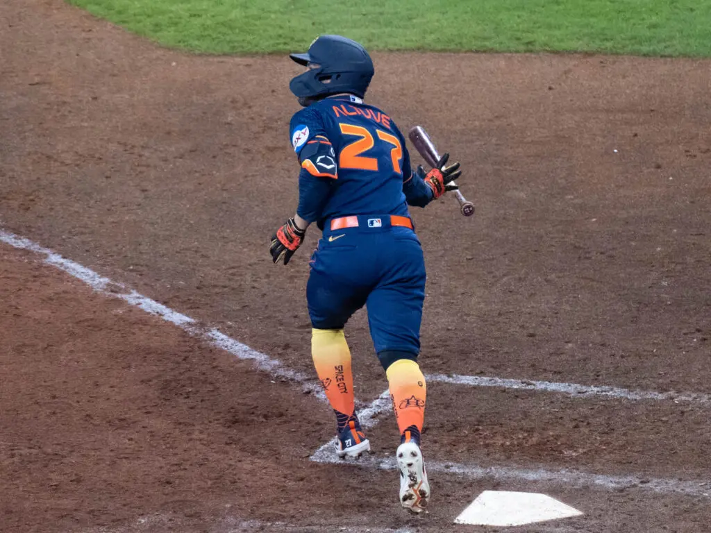Jose Altuve has come off the injured list hitting for these Houston Astros. (Photo by F. Carter Smith)
