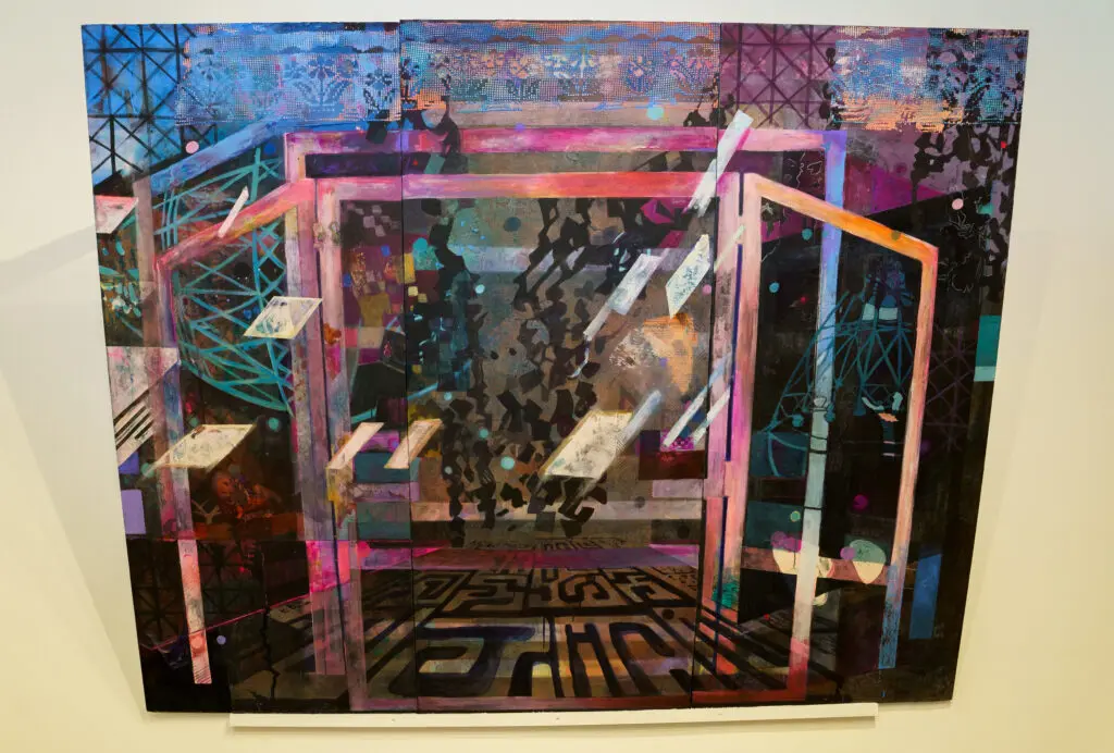 Lovie Olivia's "Portrait of a Mothership's Interior," 2023.  (Courtesy the artist and Art Is Bond gallery, Houston) 