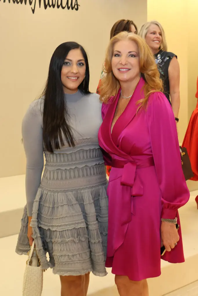 Sippi Khurana, Kemah Blair at the PaperCity Philanthropy in Fashion Best Dressed announcement party at Neiman Marcus. (Photo by Priscilla Dickson)