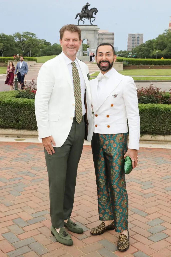 Bill Baldwin & Fady Armanious at the Hermann Park Conservancy's Evening in the Park. (Photo by Priscilla Dickson)