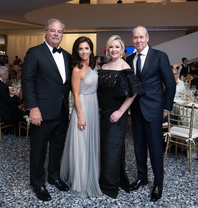 Houston Texans owner Cal & Hannah McNair, Houston Astros owner Whitney & Jim Crane at the Queen Sofia Spanish Institute awards presentation at the Museum of Fine Arts, Houston. (Photo by Daniel Ortiz)