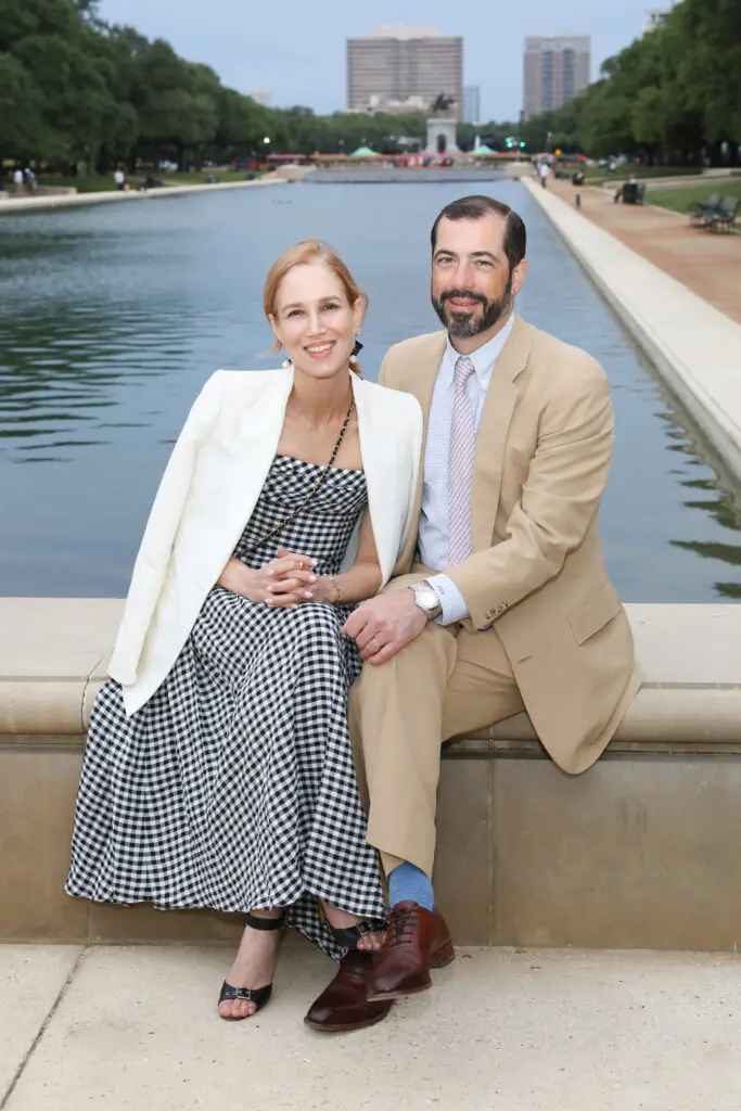 Carolyn & Chris Dorros at the Hermann Park Conservancy's Evening in the Park. (Photo by Priscilla Dickson)