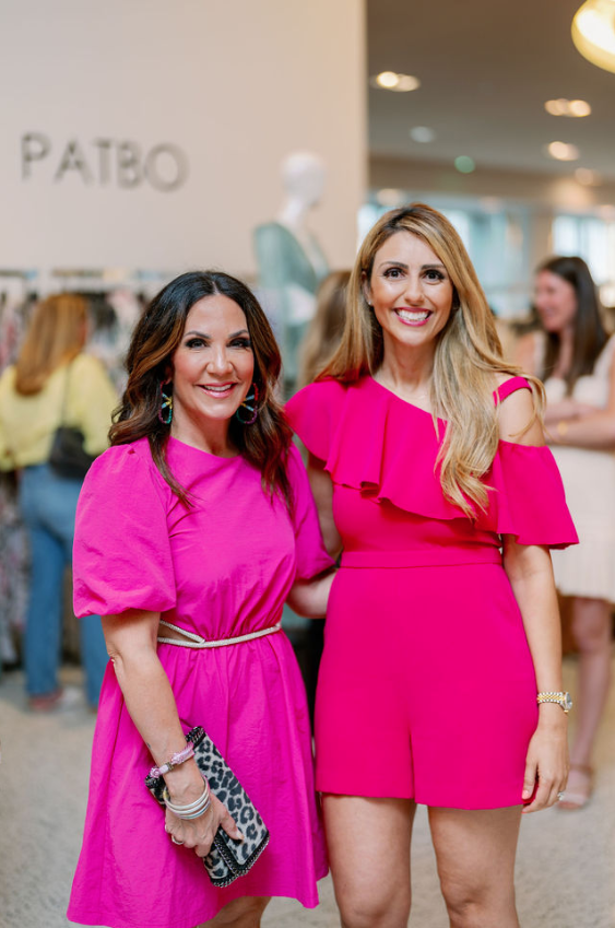 Courtney Zavala, Ellie Riney at the Nancy Owens Breast Cancer Foundation 'Fashion for the Cure' event at Tootsies (Photo by TK Images)