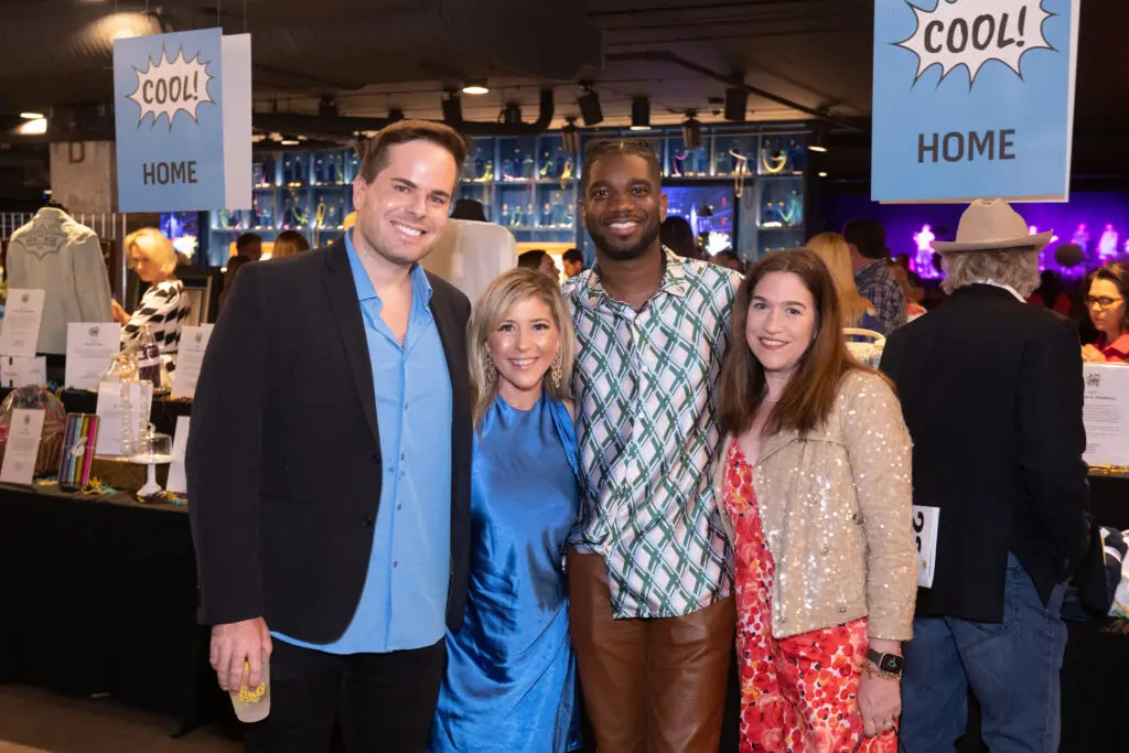 Remington Bruce, Diana Fisher, Dom McGhee, Jeré Meaux at the inaugural Victory Rally Ball (Photo by Wilson Parish)