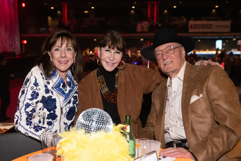 Elizabeth Stein, Shelby Hodge & Shafik Rifaat at the inaugural Victory Rally Ball (Photo by Wilson Parish)
