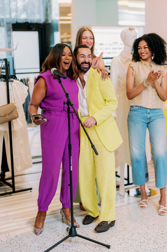 Deborah Duncan, Fady Armanious at the Nancy Owens Breast Cancer Foundation 'Fashion for the Cure' event at Tootsies (Photo by TK Images)