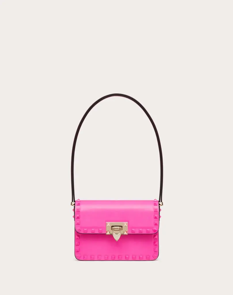 Garavani Rockstud23 Smooth Calfskin Shoulder Bag, Valentino