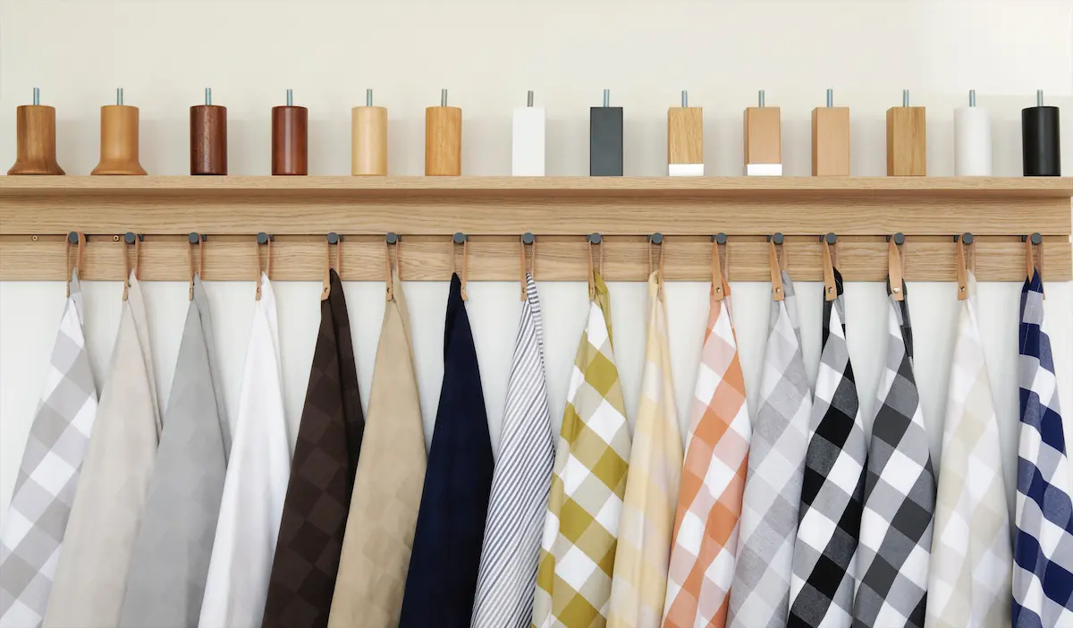 Linens at the Hästens store in Dallas.