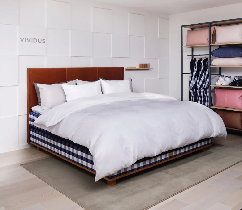 Hästens' Vividus bed takes about 45 days to hand craft.  (Photo by Elizabeth Lavin)