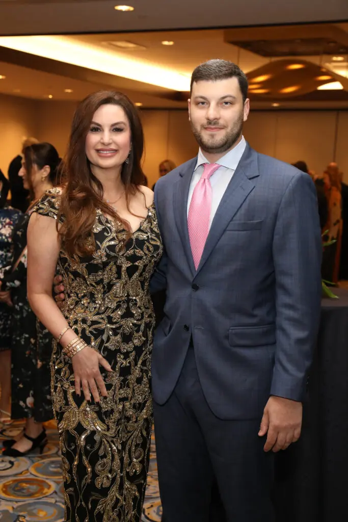 Brigitte Kalai, Remy Kalai at the Holocaust Museum Houston Lyndon Baines Johnson Moral Courage Award Dinner (Photo by Priscilla Dickson)
