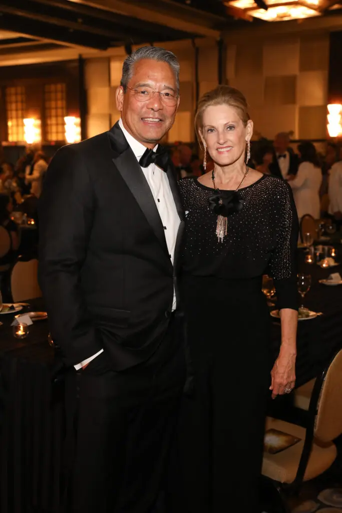 Frank & Stephanie at the Holocaust Museum Houston Lyndon Baines Johnson Moral Courage Award Dinner (Photo by Priscilla Dickson)