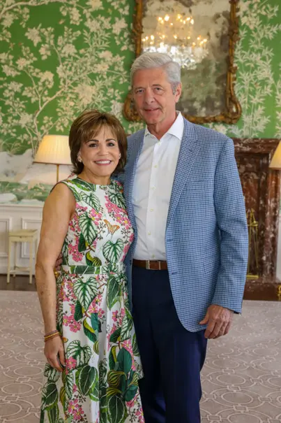 Hallie Vanderhider, Bobby Dees at the Men of Distinction awards luncheon.(Photo by Priscilla Dickson)
