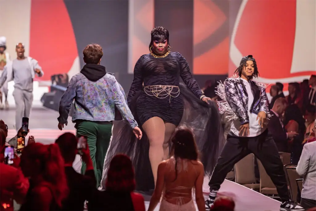 A hip hop moment on the runway (Photo by Thomas Garza)