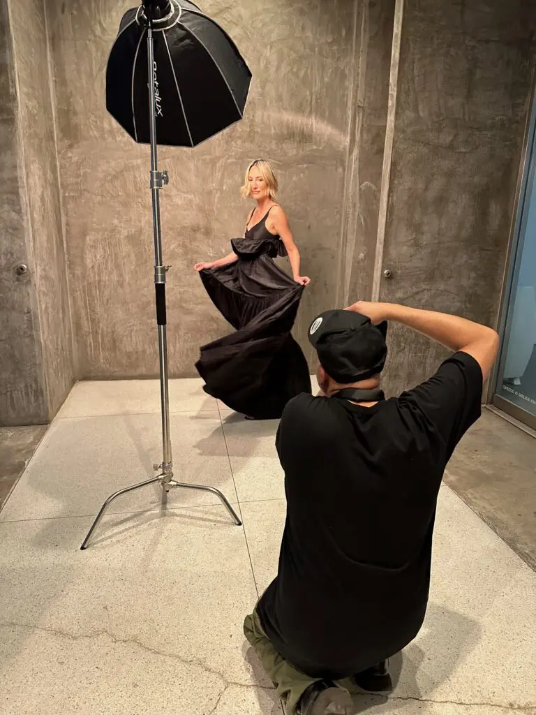 Former model Tatiana Massey swirls for the lens of talented fashion photographer Ivan Aguirre for the PaperCity Philanthropy in Fashion Best Dressed photo shoot.