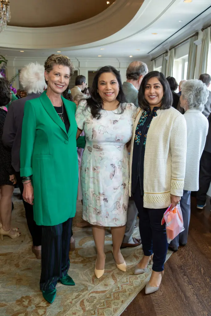Deasa Turner, Yvonne Garcia, Jayni Karsan at Houston Center for Contemporary Craft Spring Luncheon (Photo by Jenny Antill Clifton)
