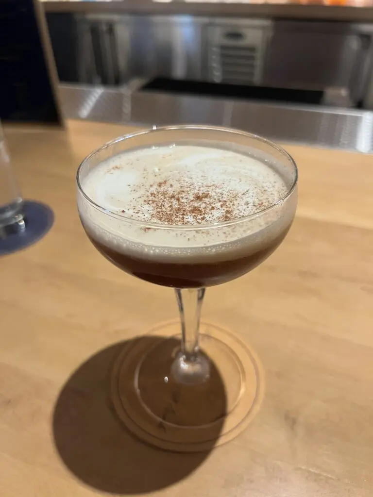 Tina's Continental serves a delicious espresso martini. (Photo by Megan Ziots)