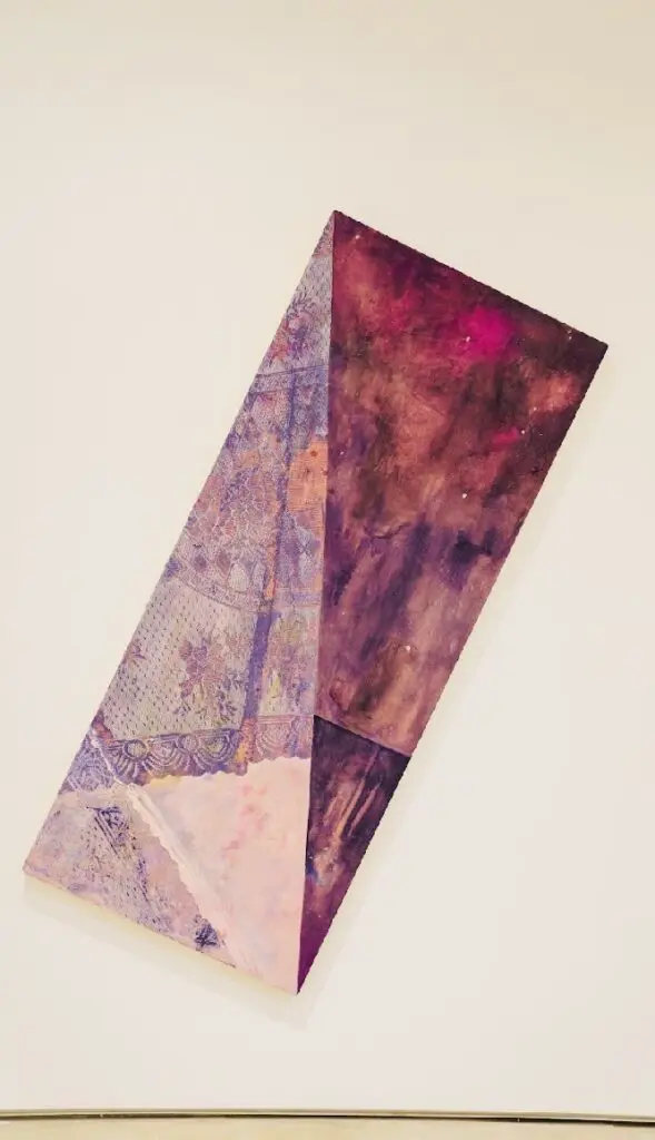 Lovie Olivia's "Draped," 2023, plaster, impression, sgraffito on wood panel. (Courtesy the artist and Art Is Bond gallery, Houston)