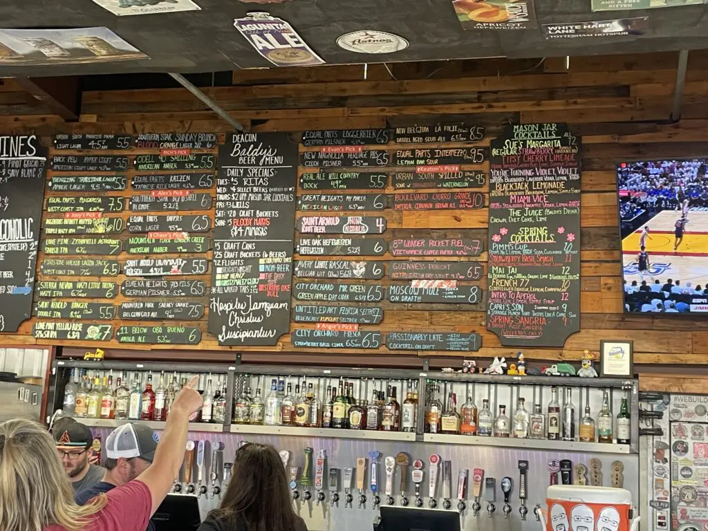 There's something for everyone at Deacon Baldy's with a drink menu that is fun and colorful.