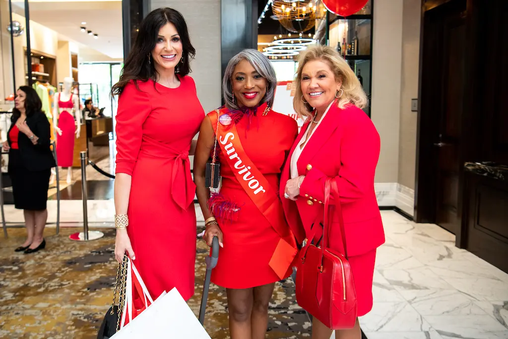 Jody Merritt, Monitrice Malone, Edna Meyer-Nelson at the American Heart Association Go Red for Women Luncheon featuring gospel-pop singer Amy Grant
