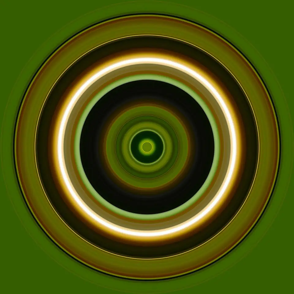 Magnolia Oculus # 4 with its rich greens and browns, by Fort Worth artist John Holt Smith.