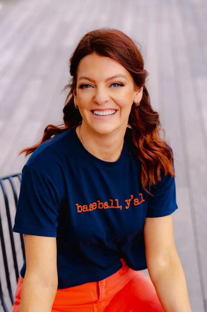 Astros sideline reporter Julia Morales' Baseball y'all clothing line  continues to expand.