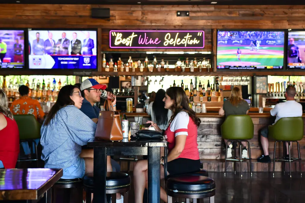 Kirby Ice House's interior is open and roomy — with plenty of space for corporate events.