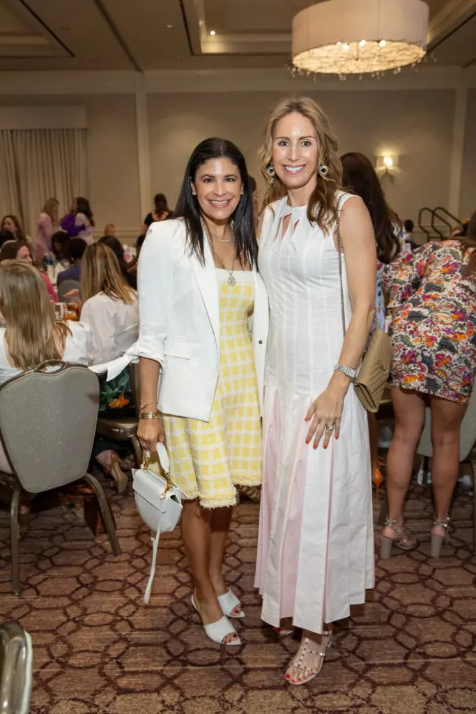 Kristy Bradshaw, Brooke Bentley Gunst at the Arms Wide luncheon held at the Briar Club. (Photo by Jenny Antill)
