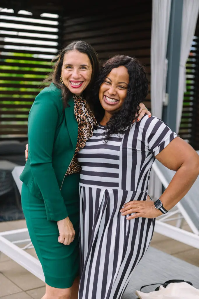 LaQuita Carter, Nicki Sylvester at the launch party for PaperCity The Woodlands  (Photo by Johnny Than)