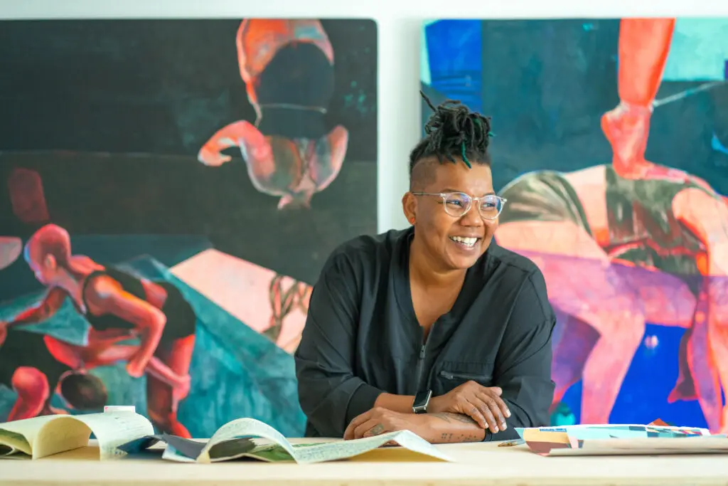 Multidisciplinary artist Lovie Olivia enjoys a moment of relaxation and joy. (Courtesy the artist)