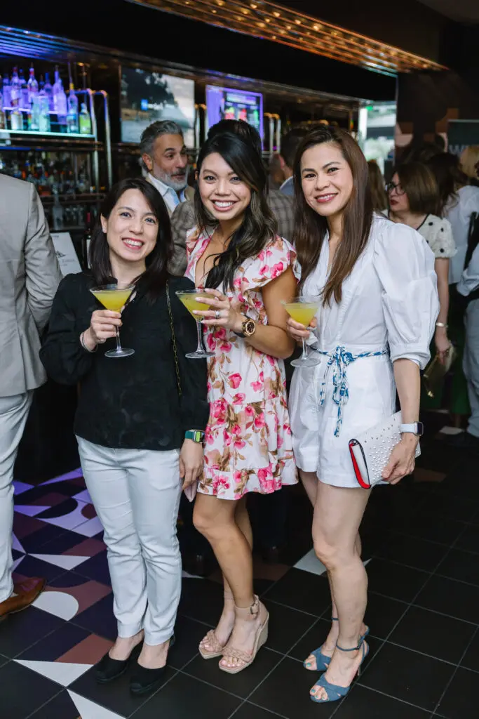 Mia Nguyen, Thy Nguyen, Loan Phan at the launch party for PaperCity The Woodlands  (Photo by Johnny Than)