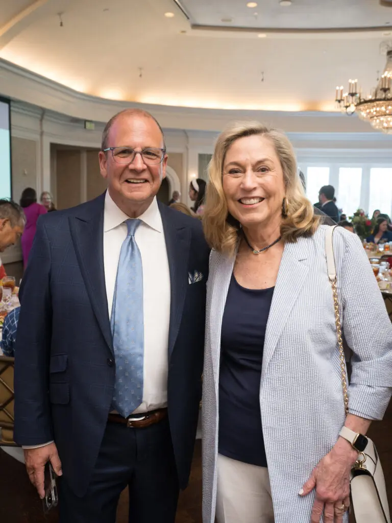Michael Weisenthal, Nancy Tucker at the CanCare luncheon (Photo by Daniel Ortiz)
