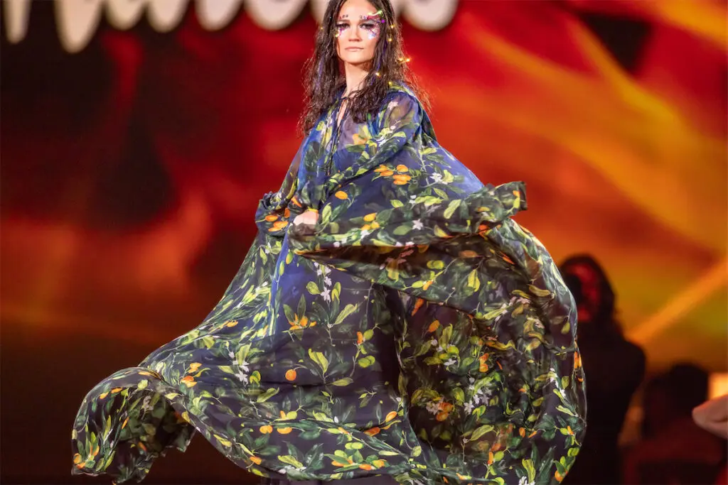 Model wearing Neiman Marcus (Photo by Thomas Garza)