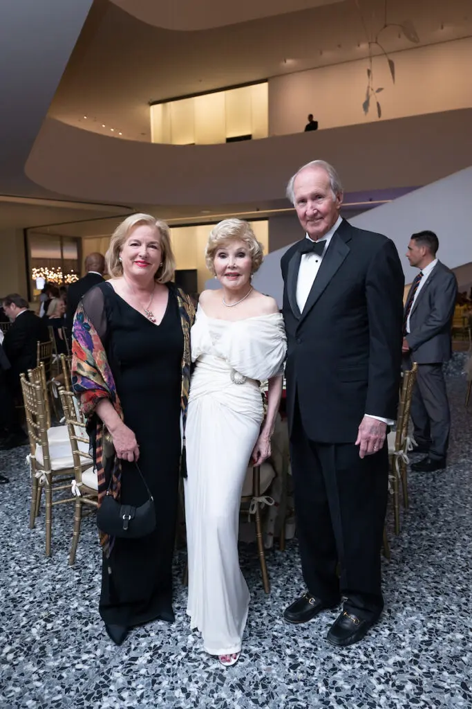 Molly Crownover, Joanne King Herring, Jim Crownover  at the Queen Sofia Spanish Institute awards presentation evening at the Museum of Fine Arts, Houston. (Photo by Daniel Ortiz)