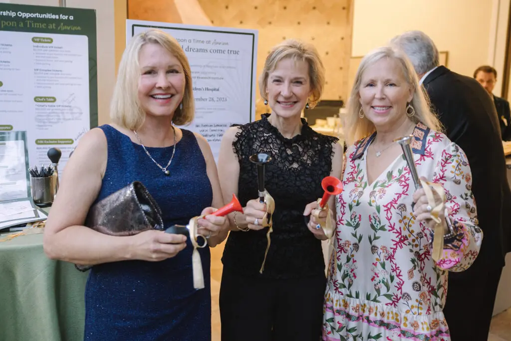 Patricia Young, Barbara Feigin and Carol Watford show up for The Duncan Neurological Research Institute.